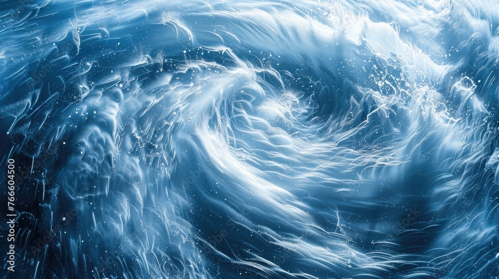 Aufkleber close up of a powerful wave in the ocean. suitable for various water-related concepts