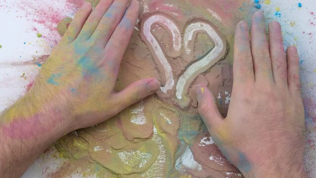 Holi Festival Heart