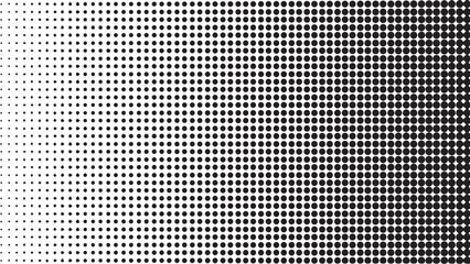 Abstract halftone background illustration. Many black dots on a transparent background.