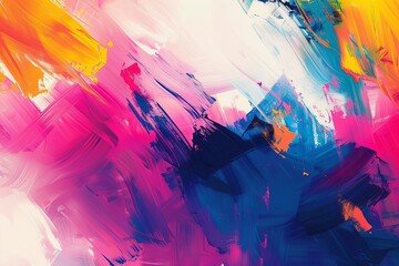 Brushed painted abstract background, artistic vibrant colorful wallpaper, expressive strokes