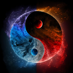 yin yang planet