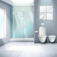 1804_i030_003_s_m004_c15_bathroom_interior_composition_realistic.eps - obrazy, fototapety, plakaty
