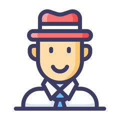 Multi color fill business enterprise ppt Icon pack