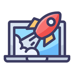 Multi color fill business enterprise ppt Icon pack