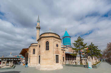 Fototapeta na wymiar View of Mevlana's tomb from different angles