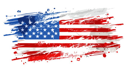 USA Flag 4th Of July | Amerika United States Flagge Grunge