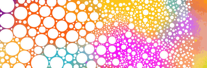 Background with colored watercolor circles. Not AI, Vector illustration.