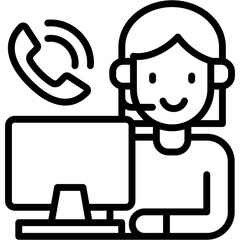 Call Center Agent Icon