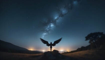 Dreamy Night Sky With Celestial Beings Create A D Upscaled 4