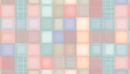 Gingham Pattern With Checkered Squares In Pastel C