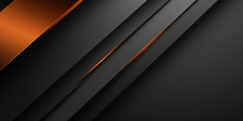 abstract black and orange diagonal design - obrazy, fototapety, plakaty