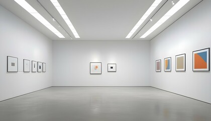 Minimalist Modern Art Gallery With Clean White Wa Upscaled 3