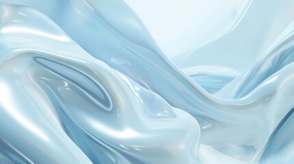 Smooth flowing fabric in shades of blue, with light and shadows creating a sense of softness and depth