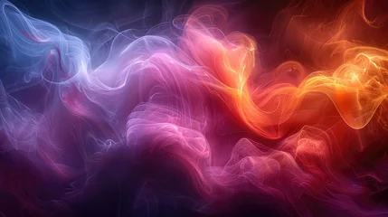 Foto op Canvas abstract background with colorfull waves © PNG WORLD