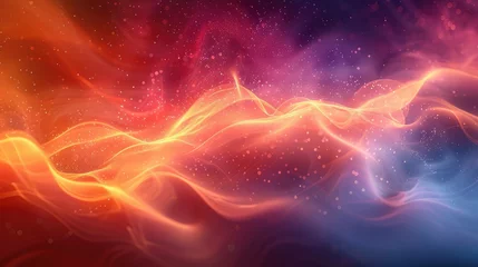 Rolgordijnen abstract neon waves gradient © PNG WORLD