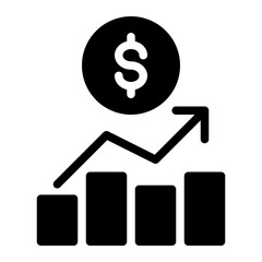 This is the Growth icon from the Finance icon collection with an solid style