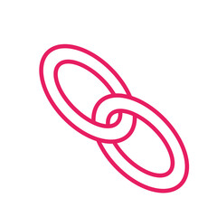 Chain, Link Line Icon interconnected. Suitable For Mobile and Web