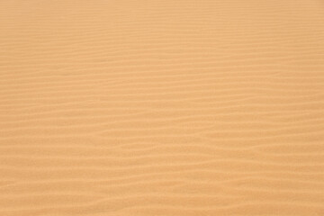 Fototapeta na wymiar The texture of sand in the desert as a natural background.