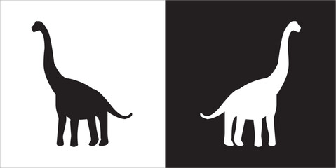 Illustration vector graphics of dinosaur icon © Sutari