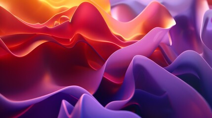 3D rendering, abstract background with soft waves.