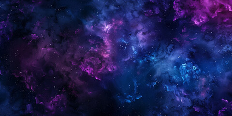 Purple space background pattern design. Horizontal banner. Amazing cosmic wallpaper. Milky Way abstract wallpaper. Digital artwork raster bitmap.  - obrazy, fototapety, plakaty