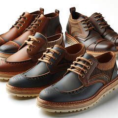 Elegant Collection of Artisan Leather Boots Showcasing a Fusion of Traditional Craftsmanship and Modern Design