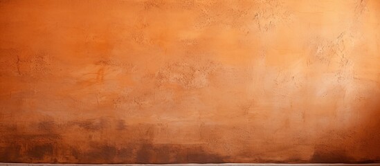 An arafed wall featuring a brown paint color contrasts with a clean white floor surface