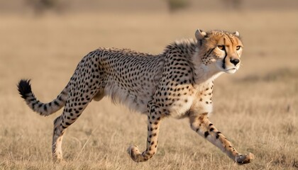 A Cheetah With Its Fur Ruffled By The Wind Runnin Upscaled 6