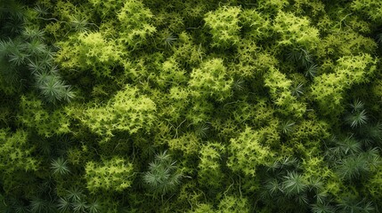 Green moss texture background. Close-up of a green moss wall. Natural moss texture for background. Green moss background. - obrazy, fototapety, plakaty