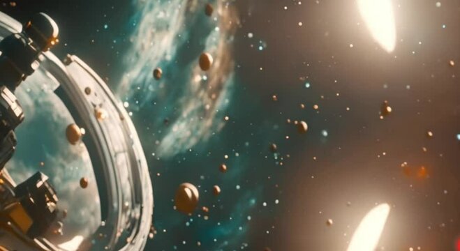 Beautiful and amazing 3d view of outer space