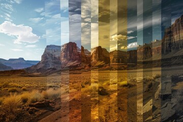 Time lapse sequences revealing the passage of time