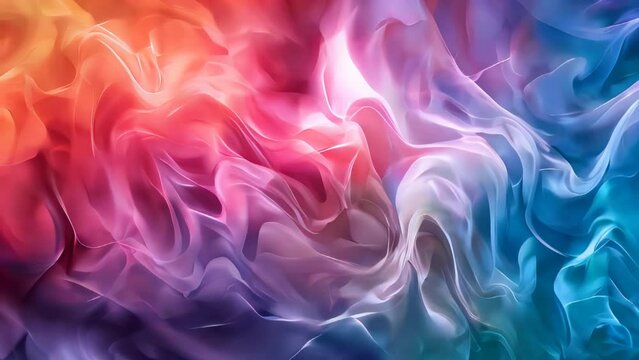 Abstract multicolored background with wavy lines. Vector illustration.