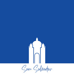 San Salvador Catedral - obrazy, fototapety, plakaty