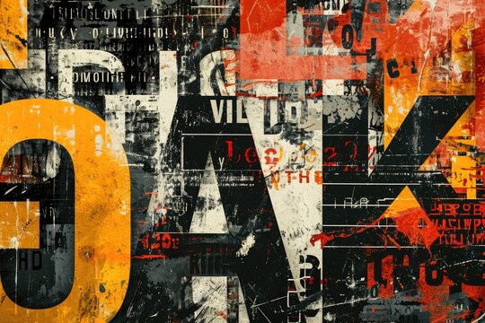 Typographic design conveying a message through creative fonts