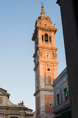 Obraz premium Bell tower of Bernascone in Varese, Italy