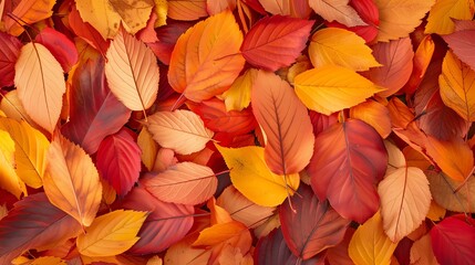Fototapeta na wymiar A stunningly beautiful autumn leaves background image, perfect for use as a wallpaper or for any other creative project.