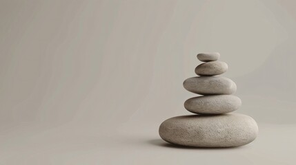 Fototapeta na wymiar Zen Pebbles Harmony and Balance