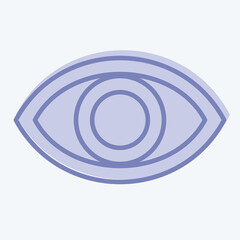 Icon Visual Performance. related to Art and Media symbol. two tone style. simple design editable