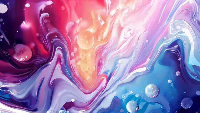 Abstract colorful background. Liquid marble texture. Vector illustration for your design
