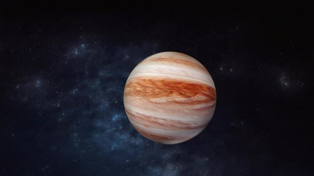 The planet Jupiter. Jupiter in outer space