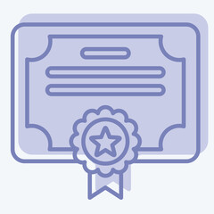 Icon Award 8. related to Award symbol. two tone style. simple design editable. simple illustration