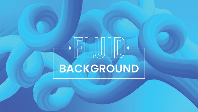 Fluid and Abstract wave background in blue colors