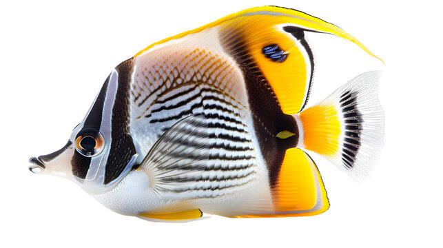 butterflyfish, isolated on a white background cutout
