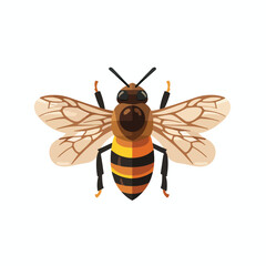 Honey Bee icon isolated on white background. Vector