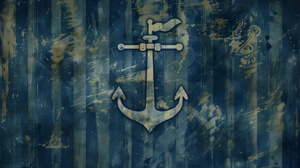 Blue navy themed background, nave theme for text and presentations - obrazy, fototapety, plakaty