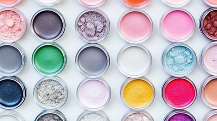 Colorful Glitter Powders For Manicure And Nail Design Generative AI