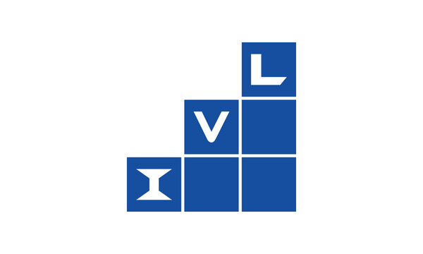 IVL initial letter financial logo design vector template. economics, growth, meter, range, profit, loan, graph, finance, benefits, economic, increase, arrow up, grade, grew up, topper, company, scale