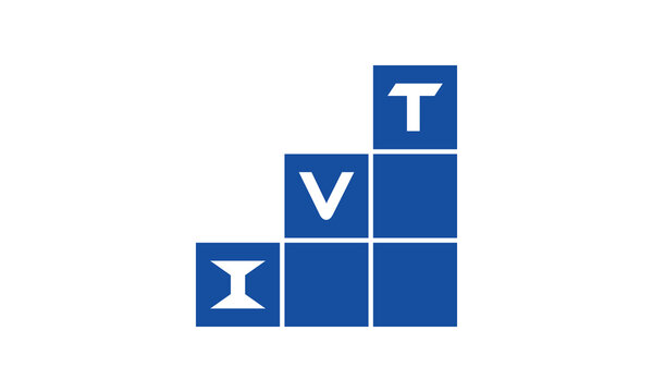 IVT initial letter financial logo design vector template. economics, growth, meter, range, profit, loan, graph, finance, benefits, economic, increase, arrow up, grade, grew up, topper, company, scale