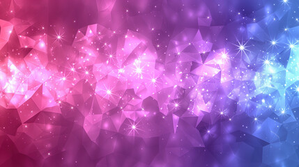 A colorful background with pink and blue swirls and purple and blue stars. The stars are scattered throughout the background, creating a sense of movement and energy. Scene is playful and whimsical