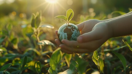 Social Responsibility Cinematic shots highlighting corporate social responsibility initiatives such as sustainability efforts c  AI generated illustration